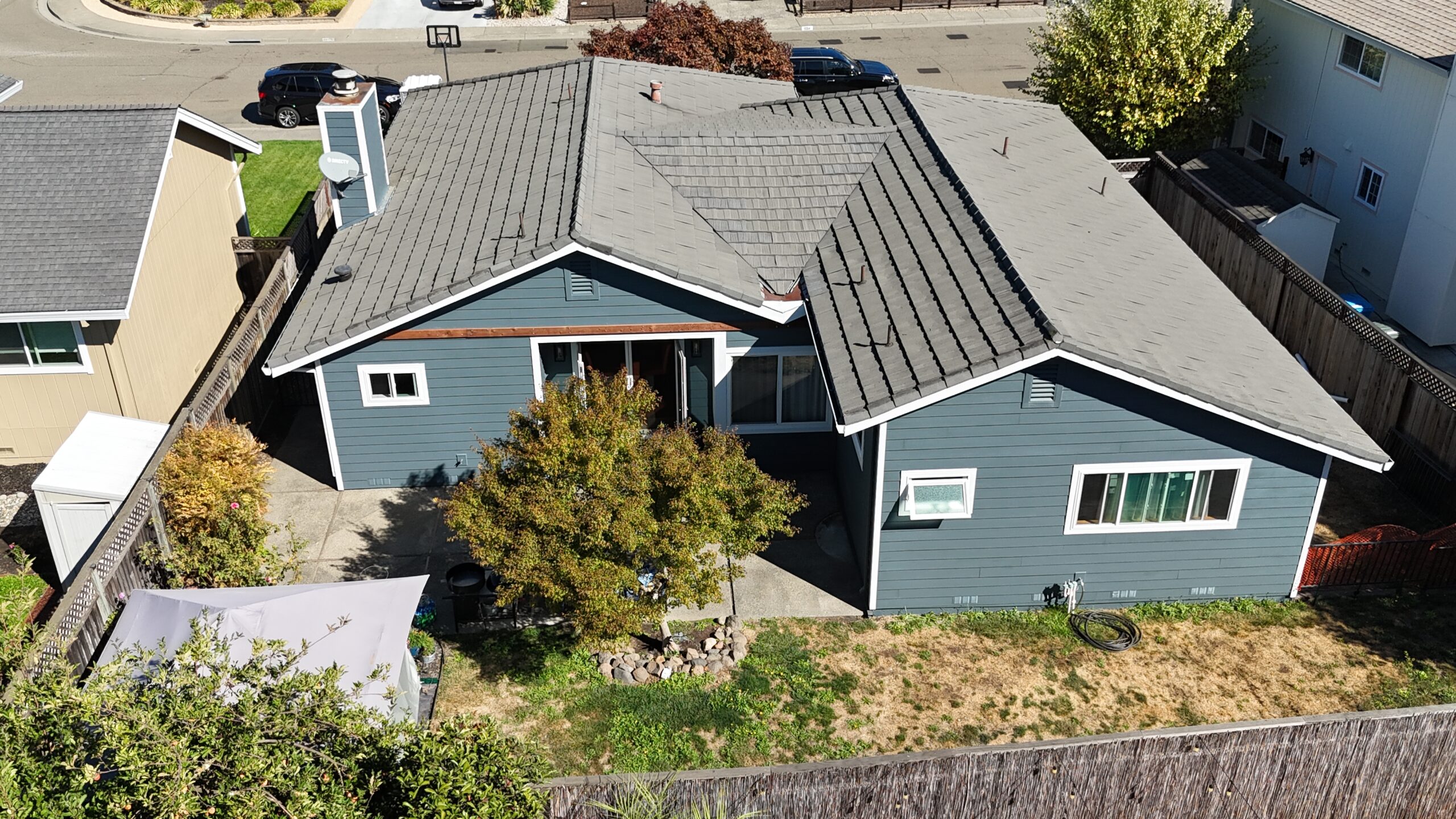 James Hardie Evening Blue Siding With Anlin Catalina Windows